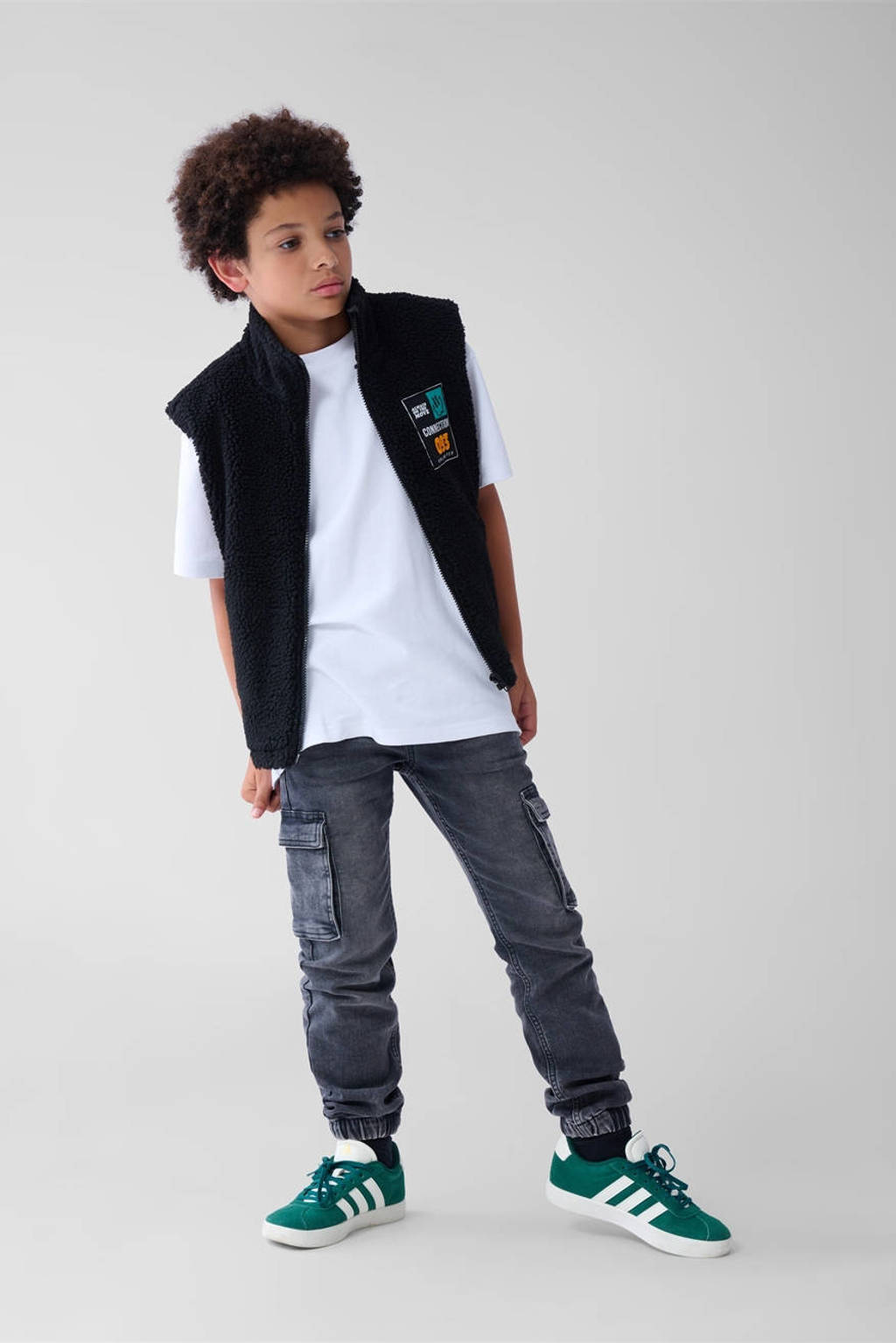Shoeby teddy bodywarmer zwart