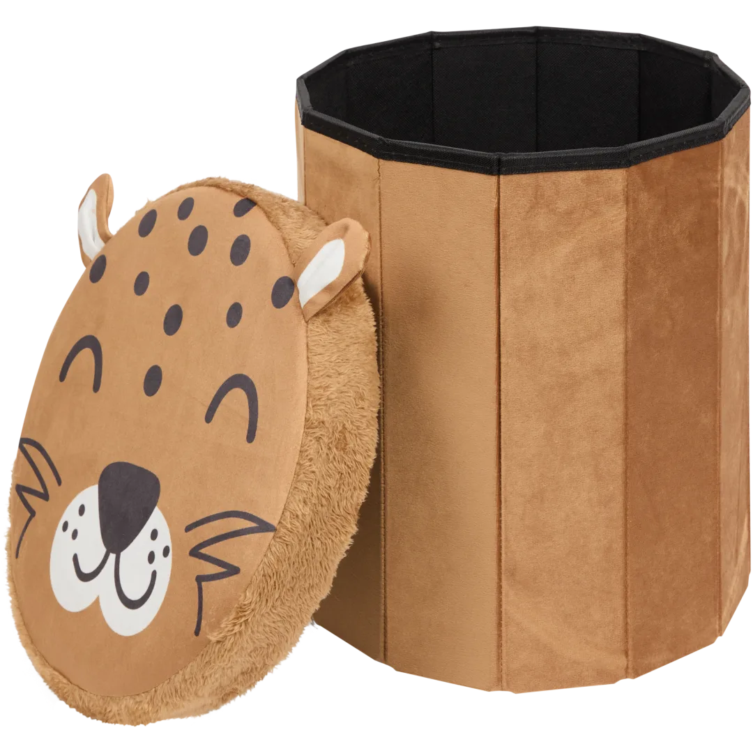 Pouf de rangement pliable
