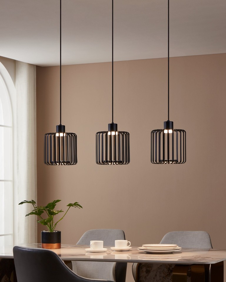 EGLO - Ginestrone-Z langbordspendel sort L90 - RGB + TW - Zigbee, Bluetooth