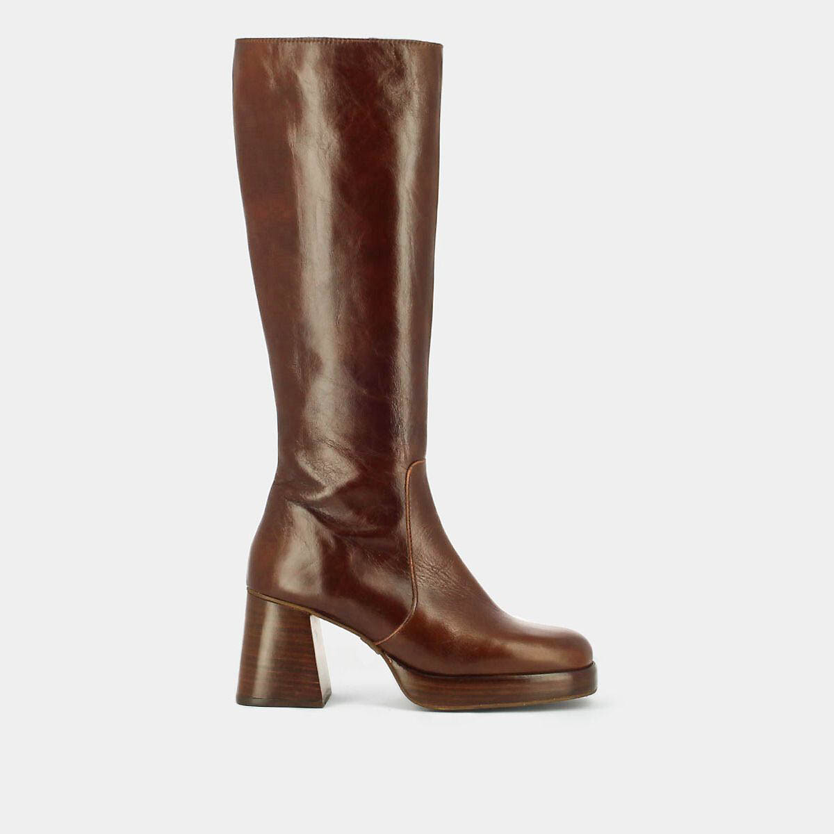 JONAK<br>Botas Betina em couro usado, saltos