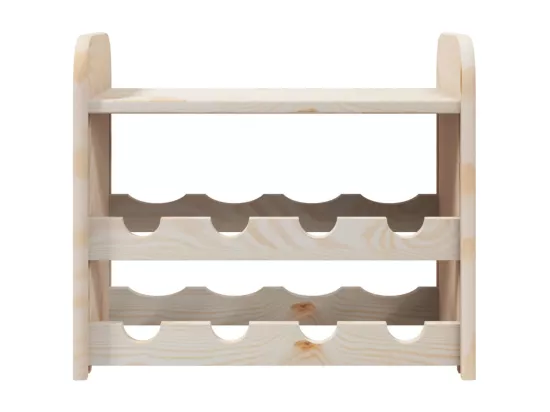Casier à vin avec panneau supérieur 43x25x37 cm bois pin massif