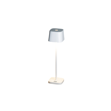 Konstsmide mini tafellamp Capri draadloos USB wit