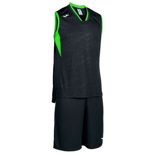 Conjunto Joma Campus Preto e Verde Flúor