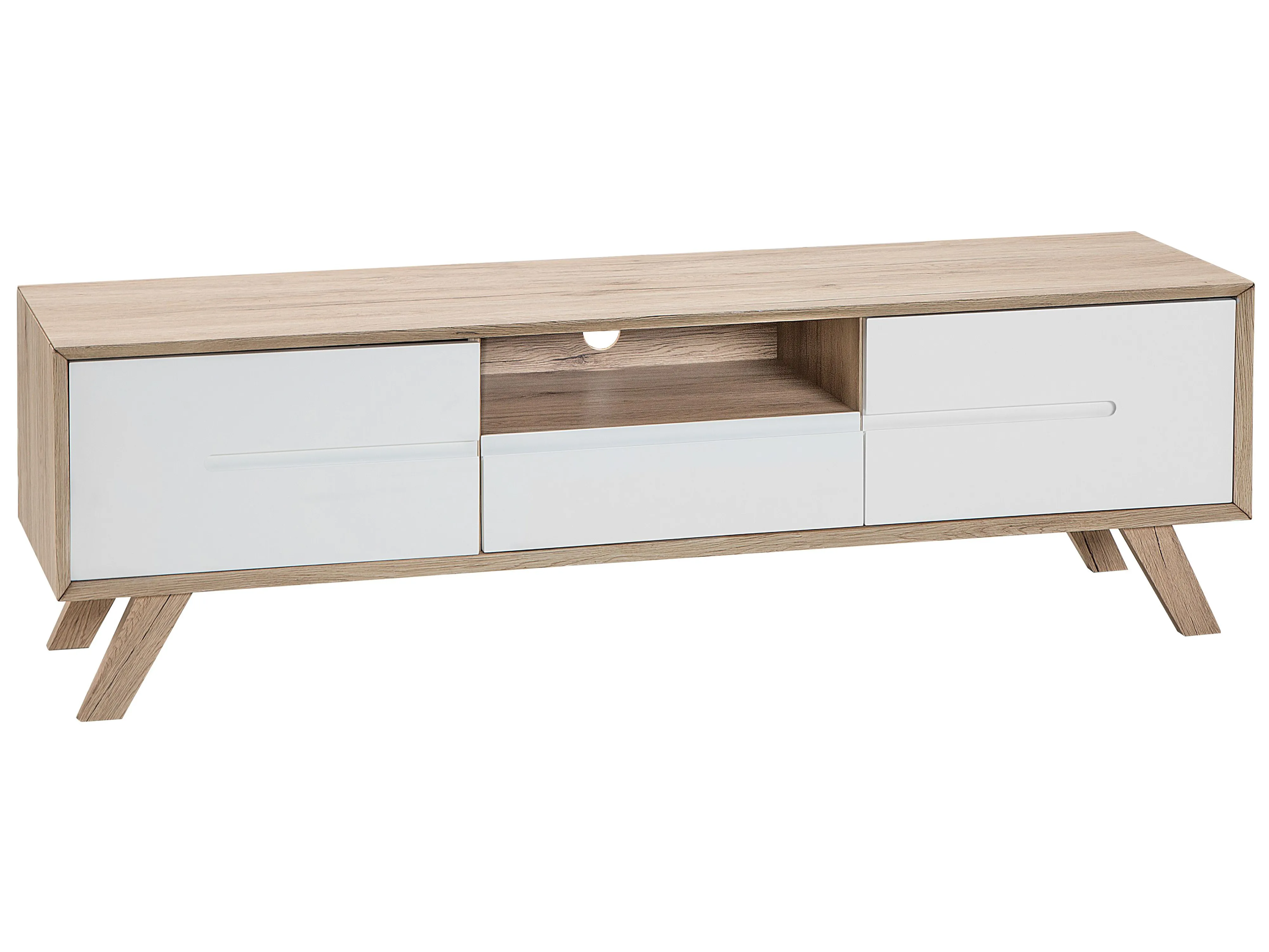 TV-meubel FORESTER Bruin/wit