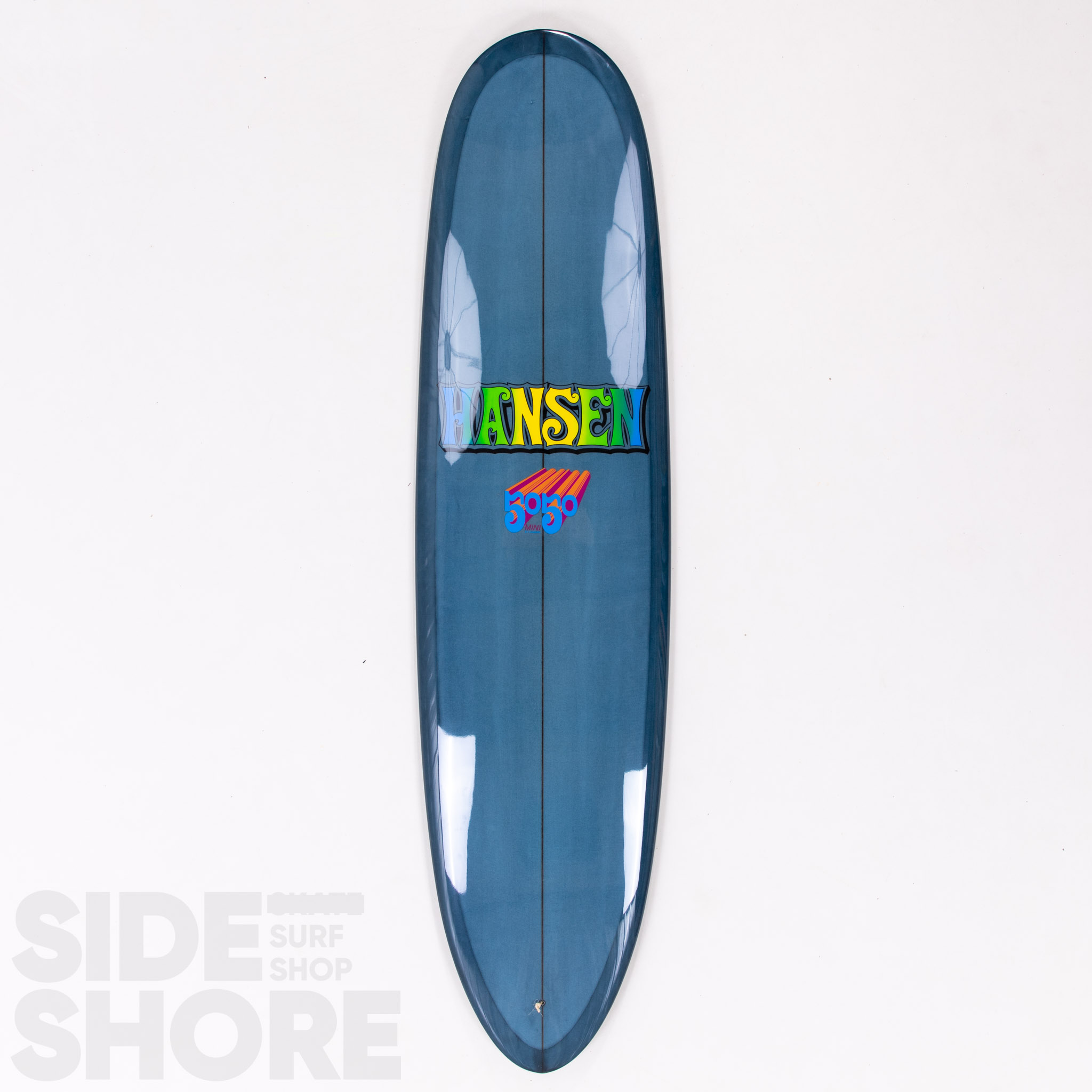 Hansen Surfboards 50-50 Mini - Blue/Grey   Polish - 7'8 x 22 1/2