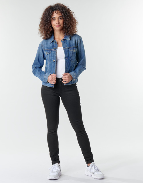 G-Star Raw - Midge Zip Mid Skinny Wmn - Pitch black