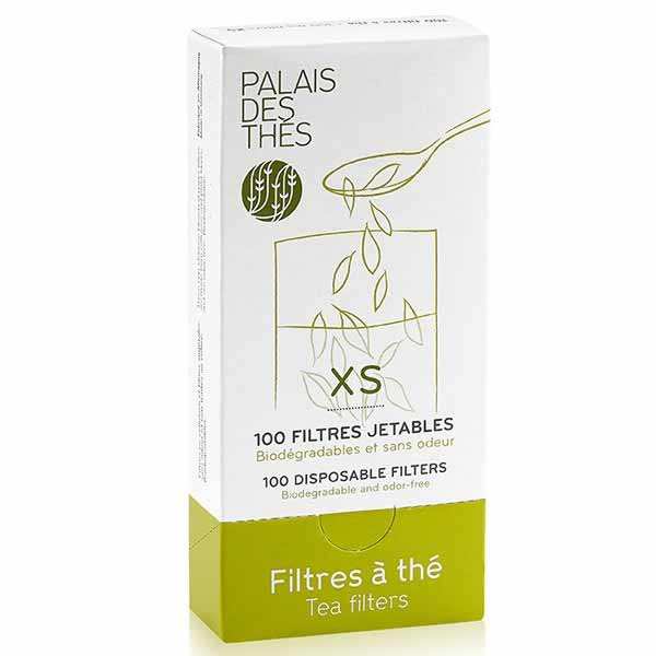 Boîte de 100 filtres à thé individuels jetables - Taille XS