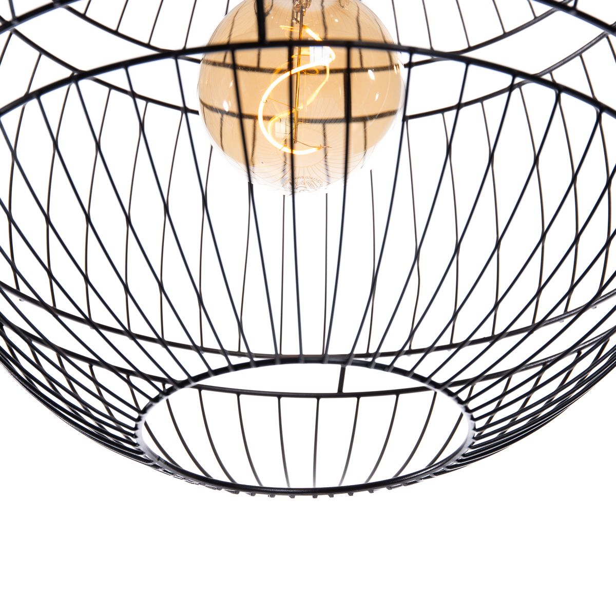 Moderne hanglamp zwart 38 cm - Sphaera