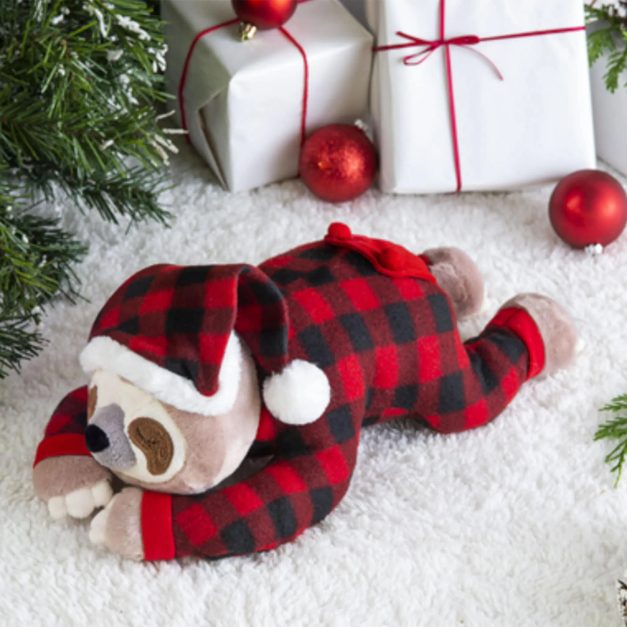 Ganz Paresseux En Pyjama Noël