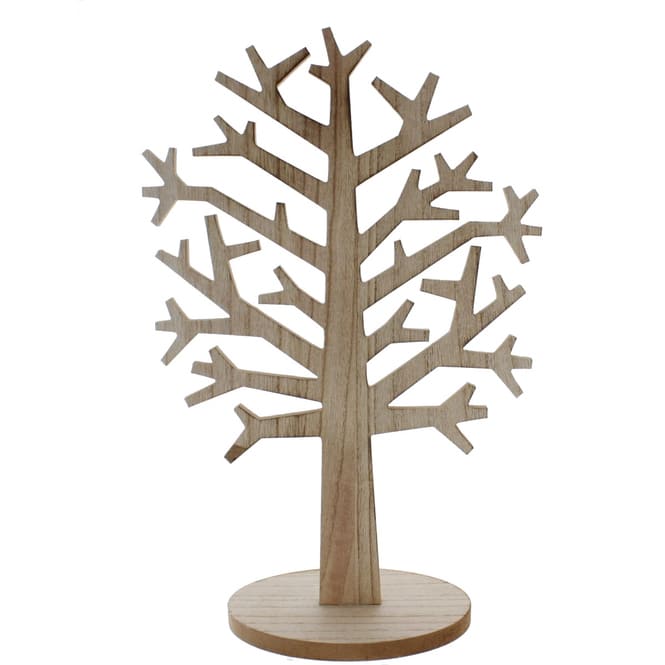 Standdeko - Baum - aus Holz - ca. 30 x 13 x 46,5 cm
