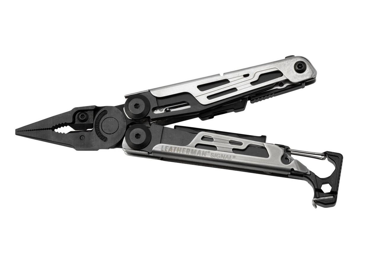 Leatherman Signal Black & Silver survival multitool, nylon foedraal, Limited Edition