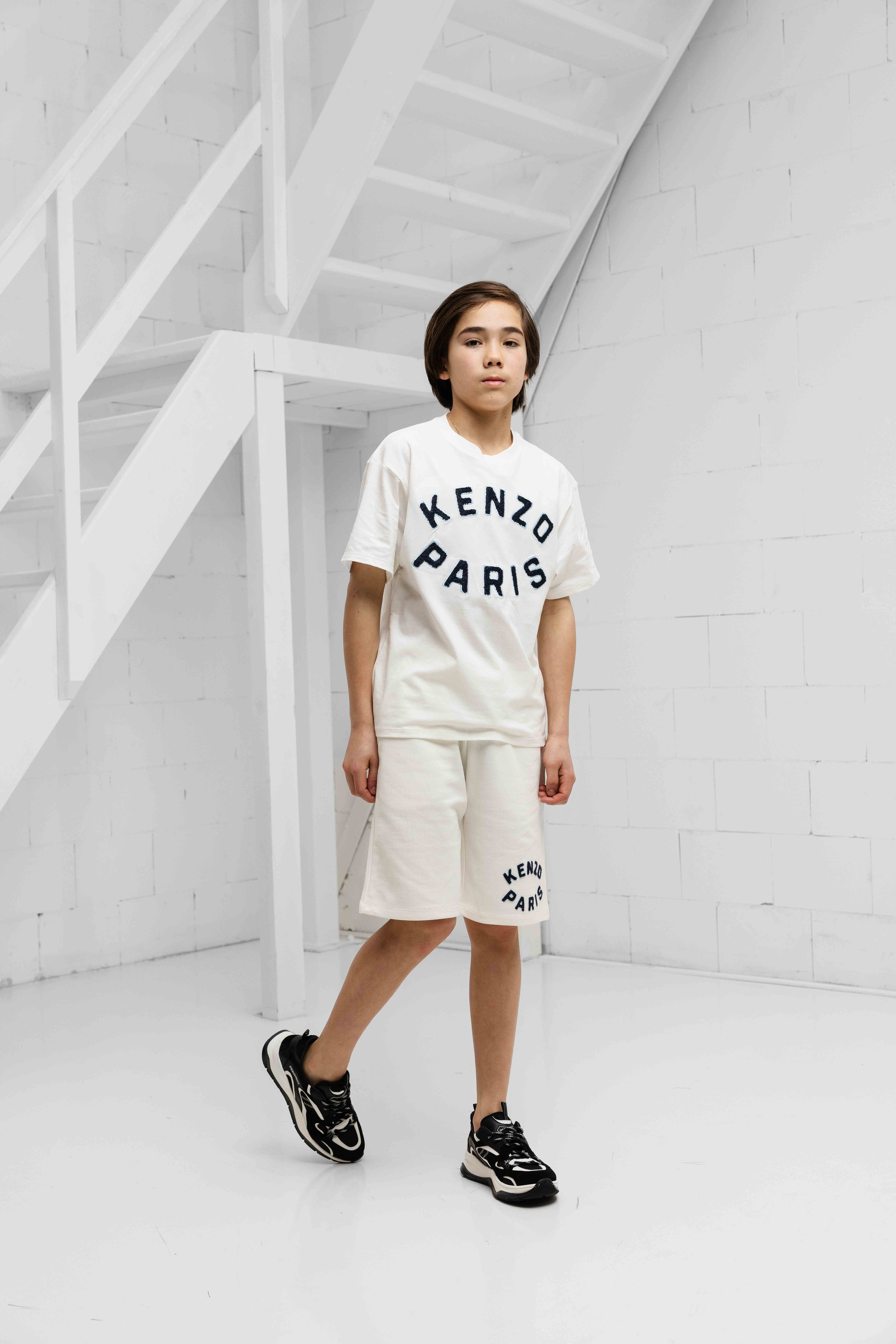 Kenzo Knit Korte Broek Kids Wit