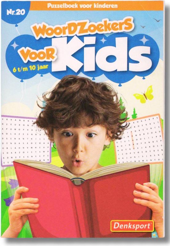 Denksport Woordzoekers Voor Kids 6 t/m 10 Jaar - Nr.20
