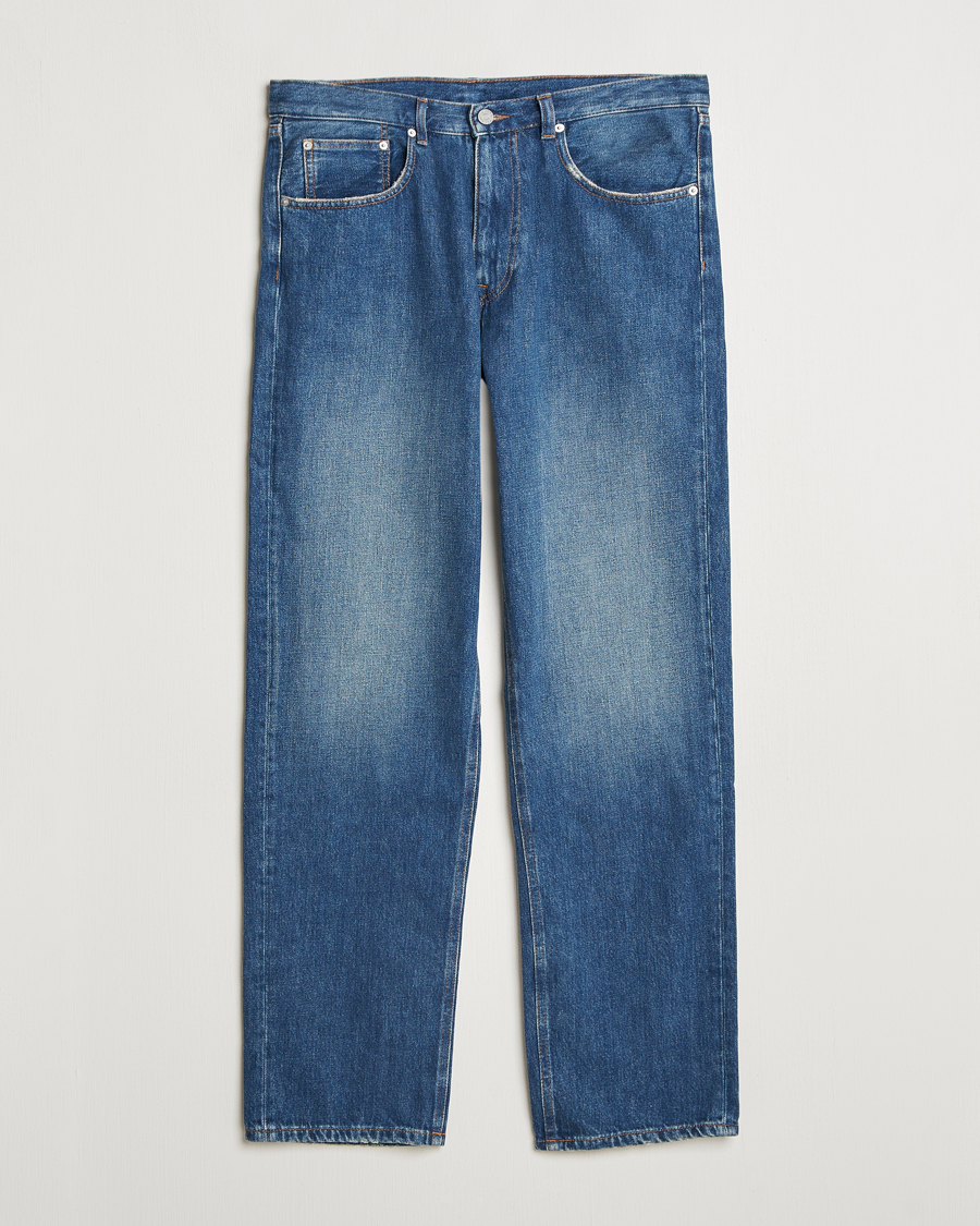 A Day's March Denim Nr3 Straight Fit Worn Mid Blue