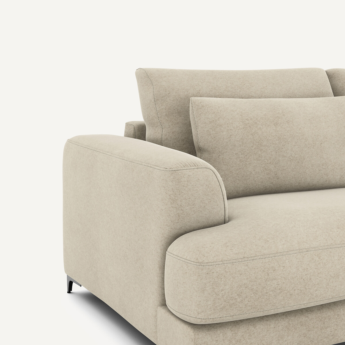 AM.PM<br>Sofá-cama de 3 lugares com forro de veludo, Marsile
