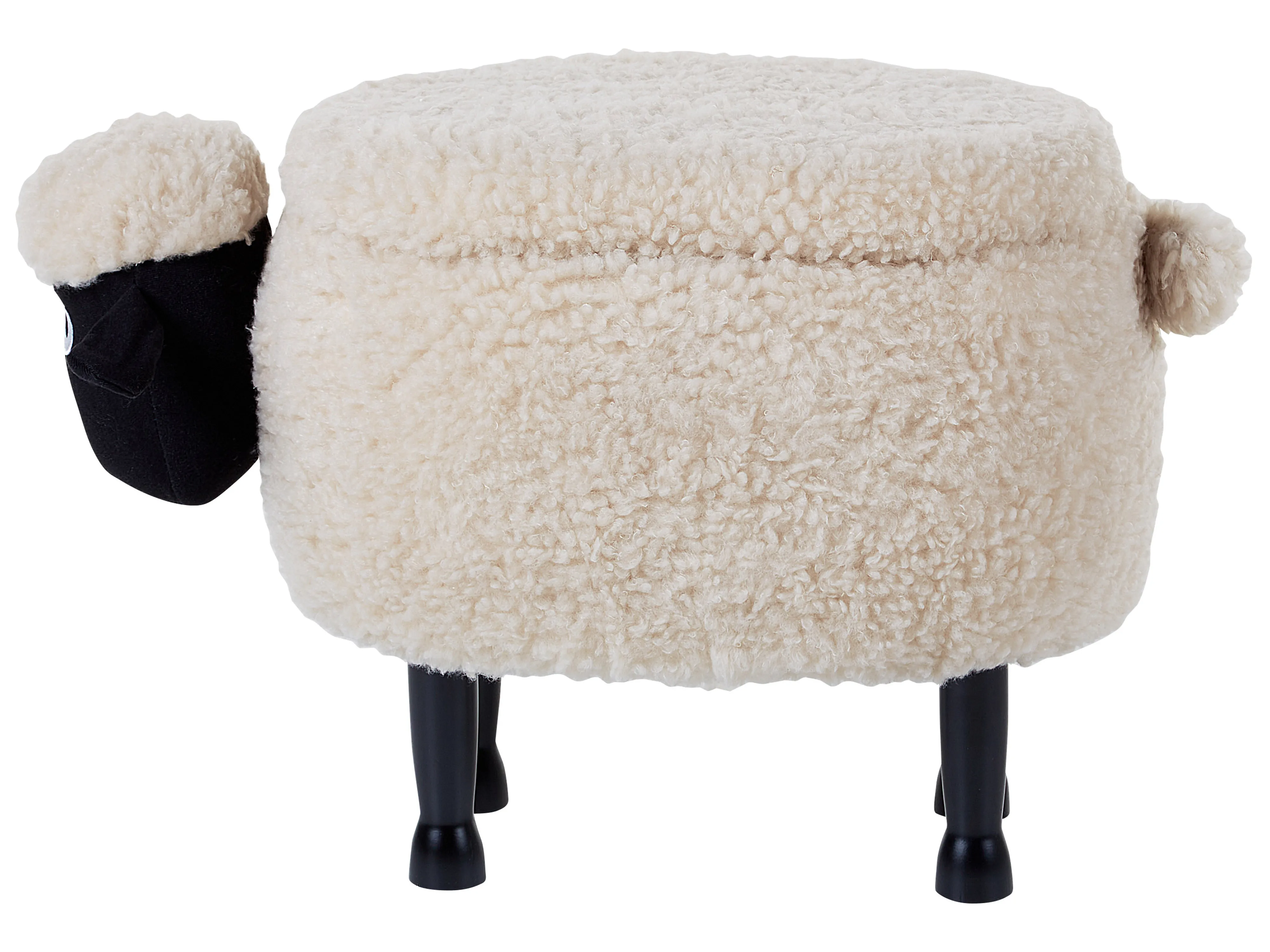 Dierenpoef met opbergruimte SHEEP Stof Lichtbeige Schaap