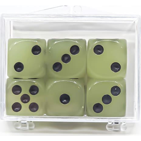 Games for fun glow in the dark 6-pak terninger