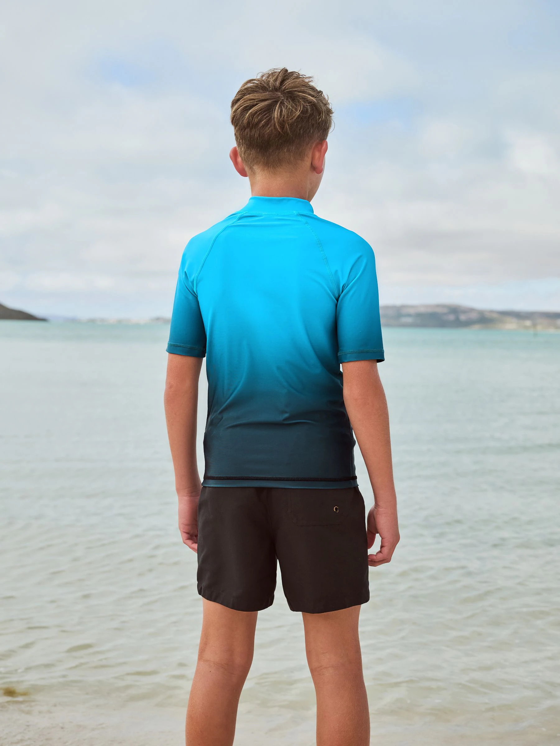 Blauw Ombre - Surfhemdje (1,5 - 16 jr)