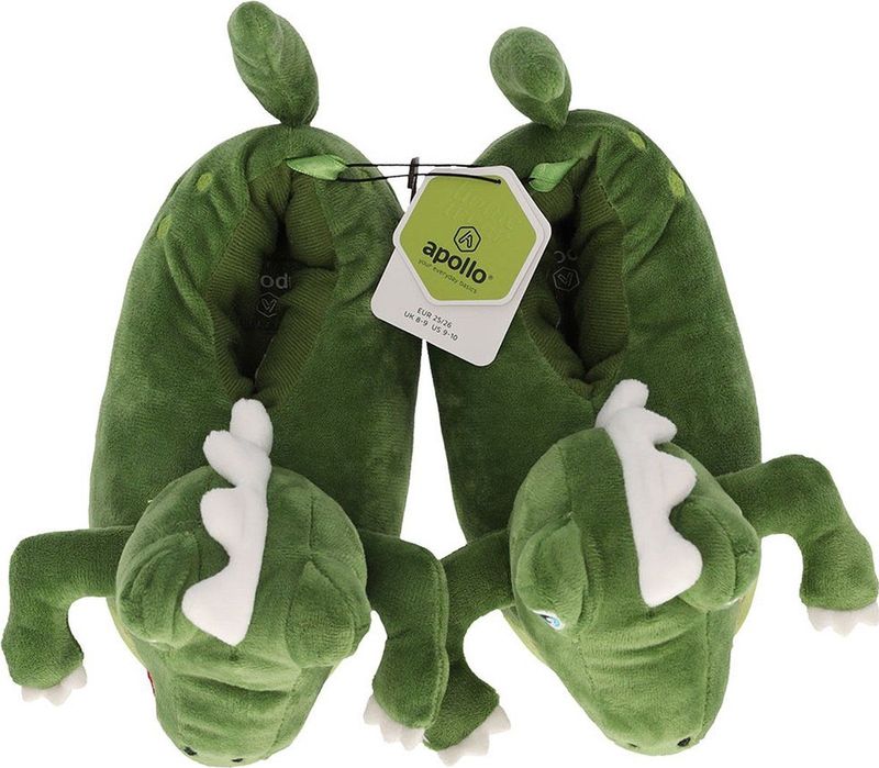 Apollo - Pantoffels - Groen - Dino - Jongens
