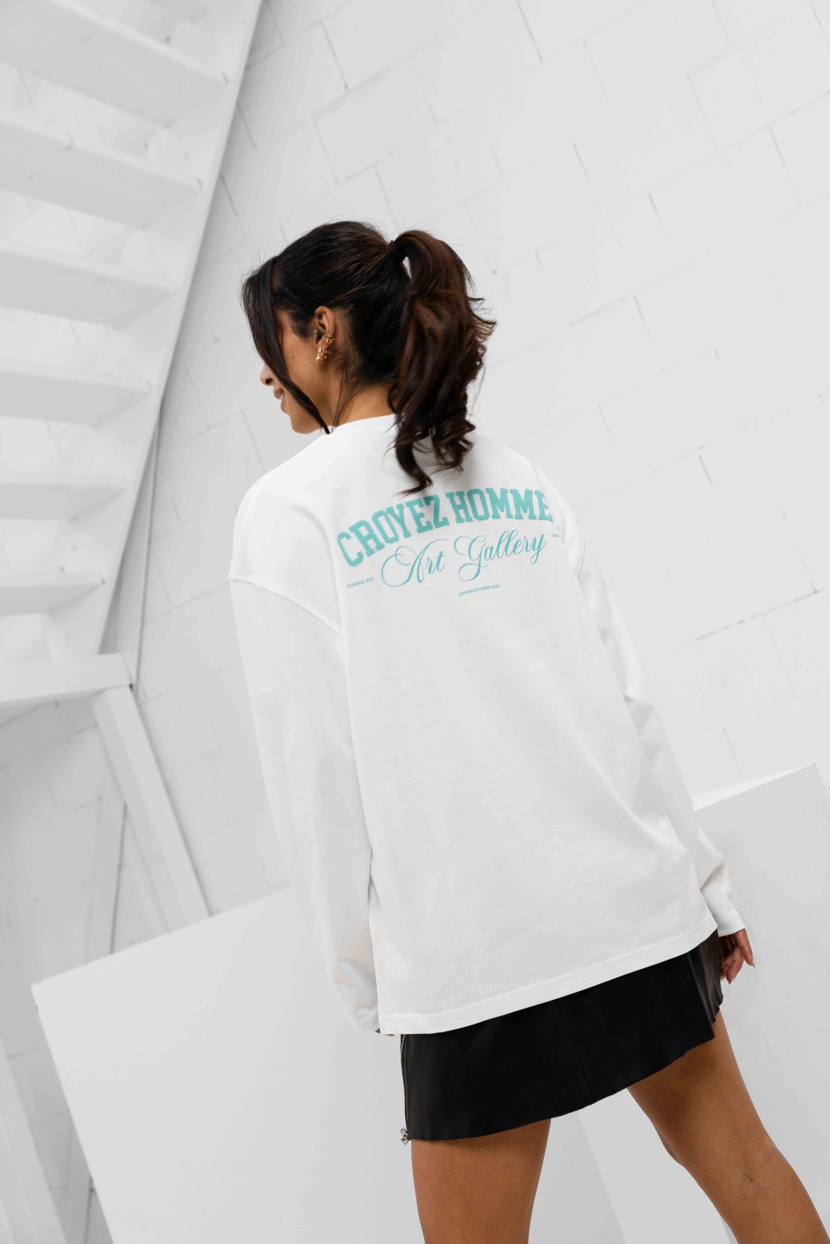 Croyez Art Gallery Longsleeve Dames Wit