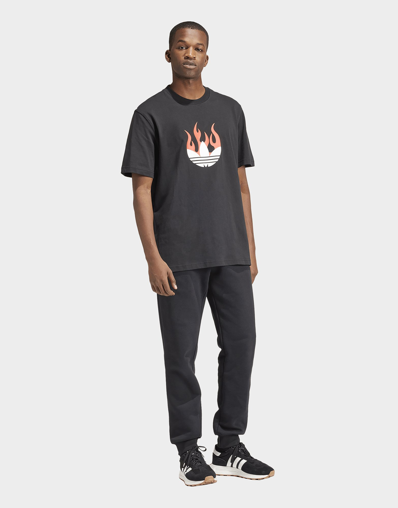 adidas T-shirt logo Flames