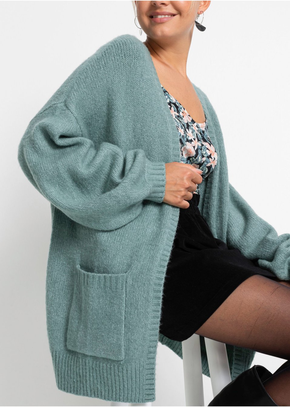 Gilet en maille oversize