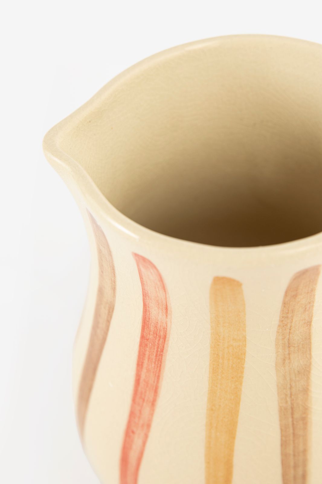 Karaf beige met strepen