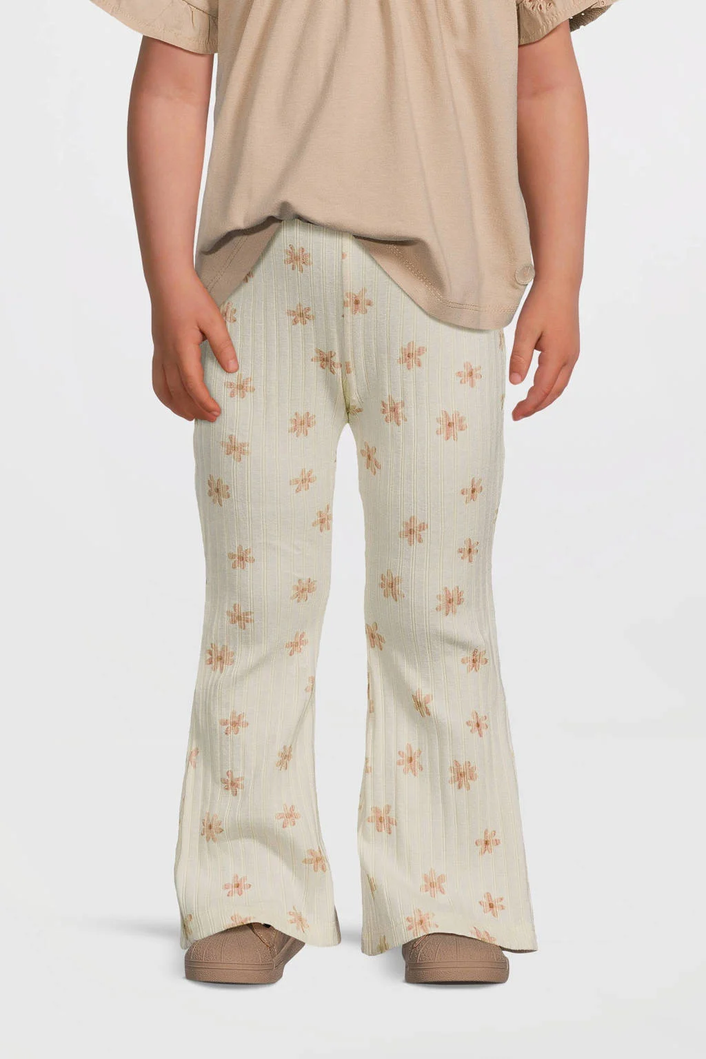Dirkje flared broek ecru