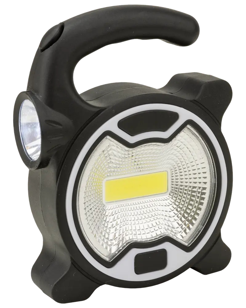 BRIGHT DESIGN Arbejdslampe 2-i-1 sort/hvid