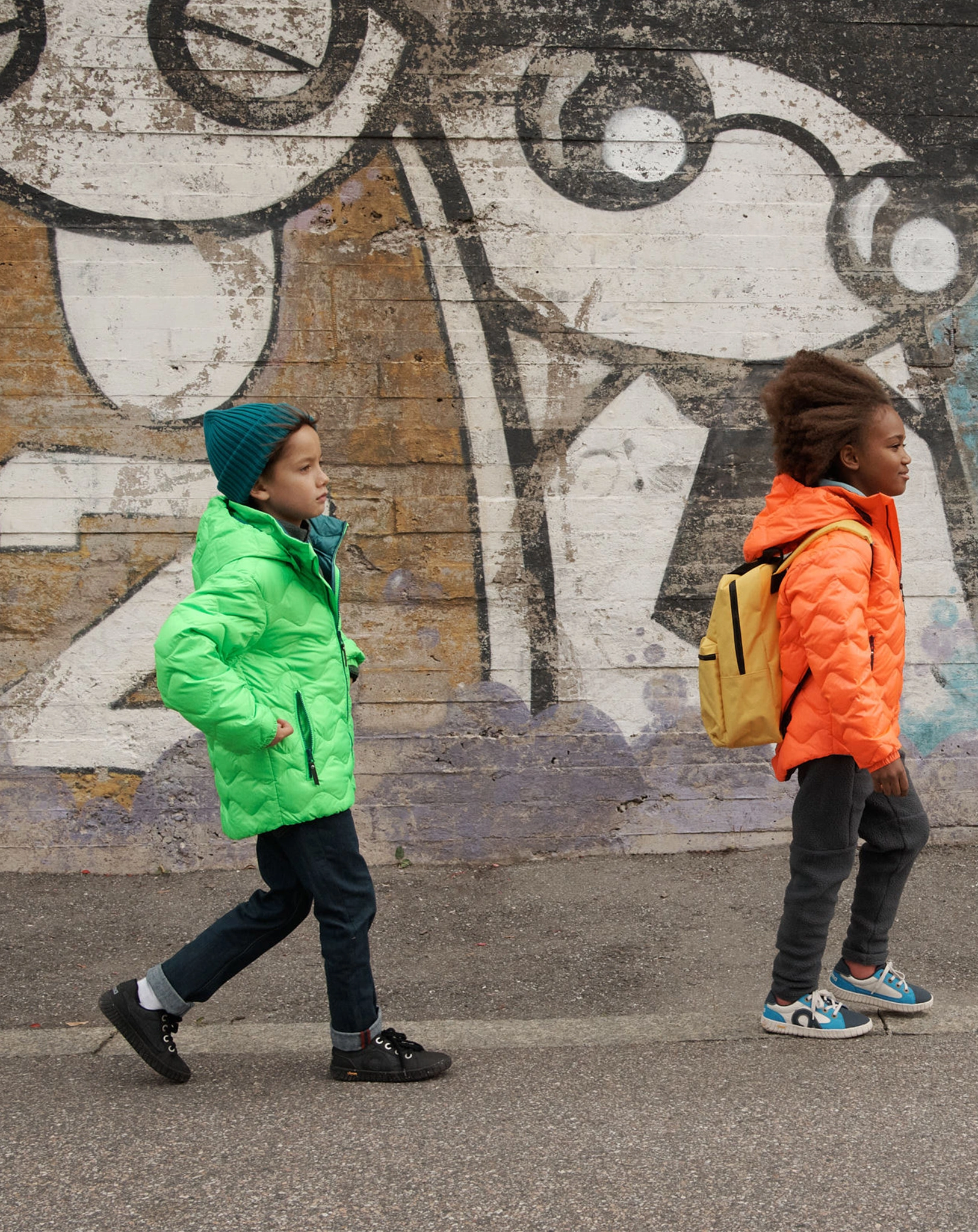 Daunen-Steppjacke FOSSILA in neon green
