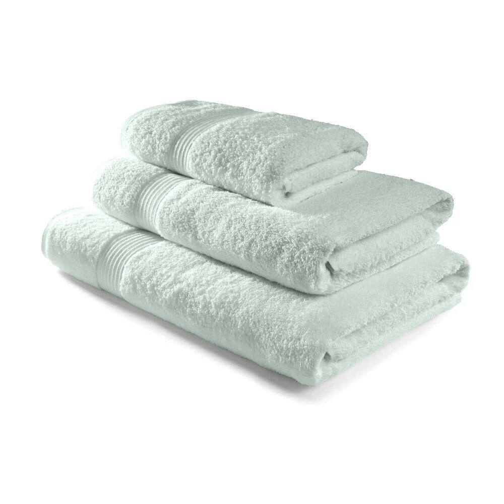 Serviette de toilette 50x90cm coton vert céladon