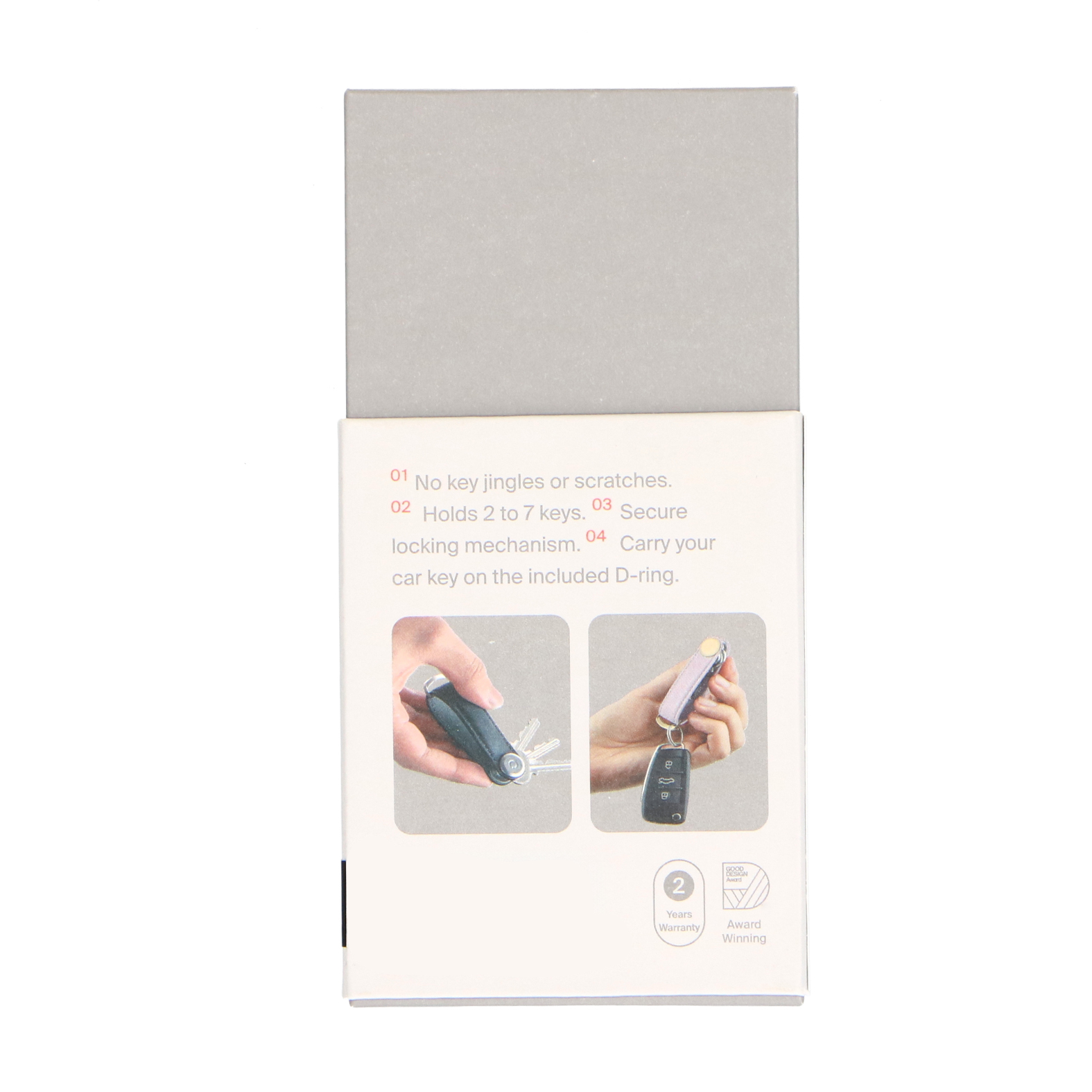 Zwarte leren Orbitkey sleutelhanger