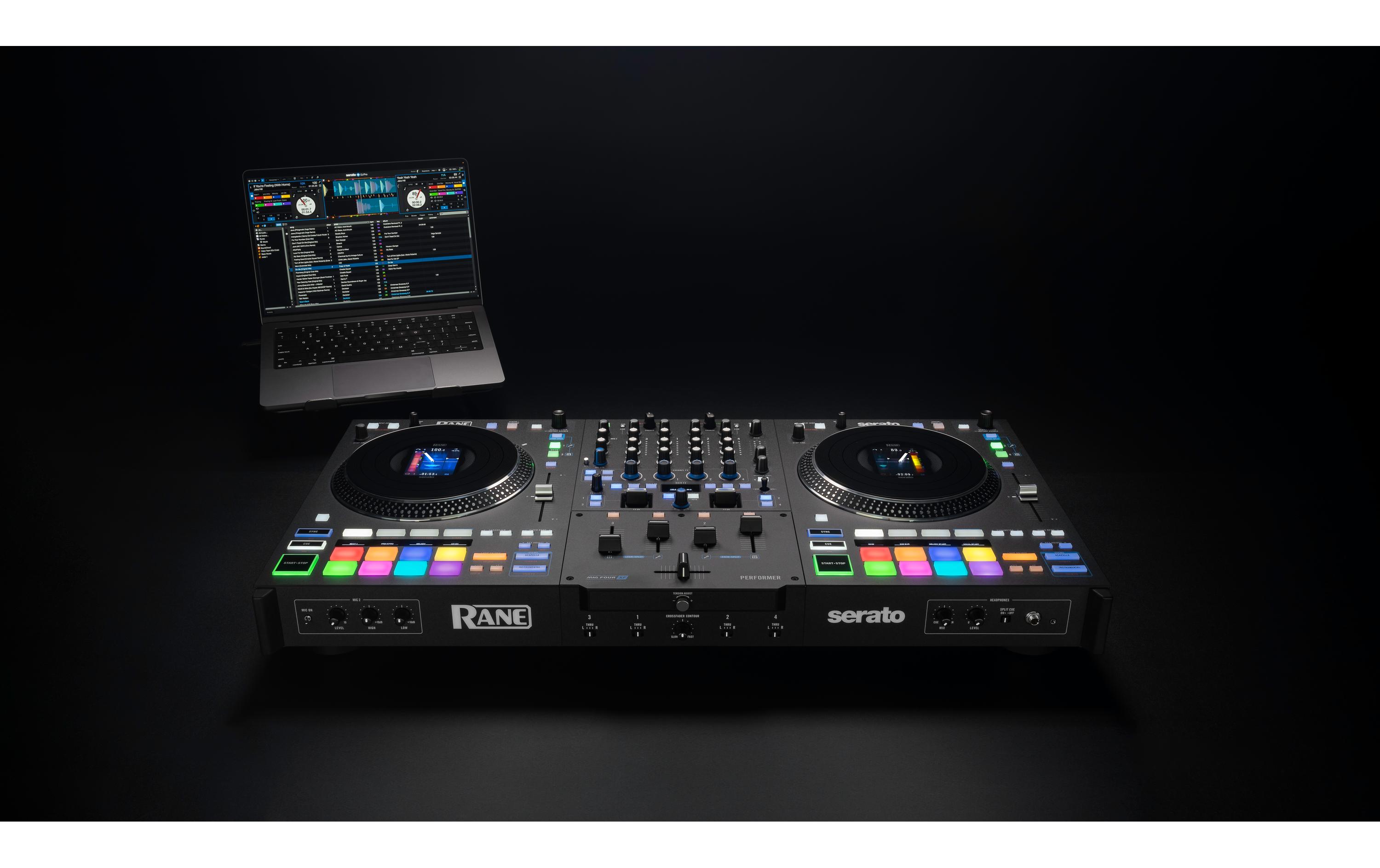 DJ-Controller Performer<br>Motorisierter 4-Kanal-DJ-Controller