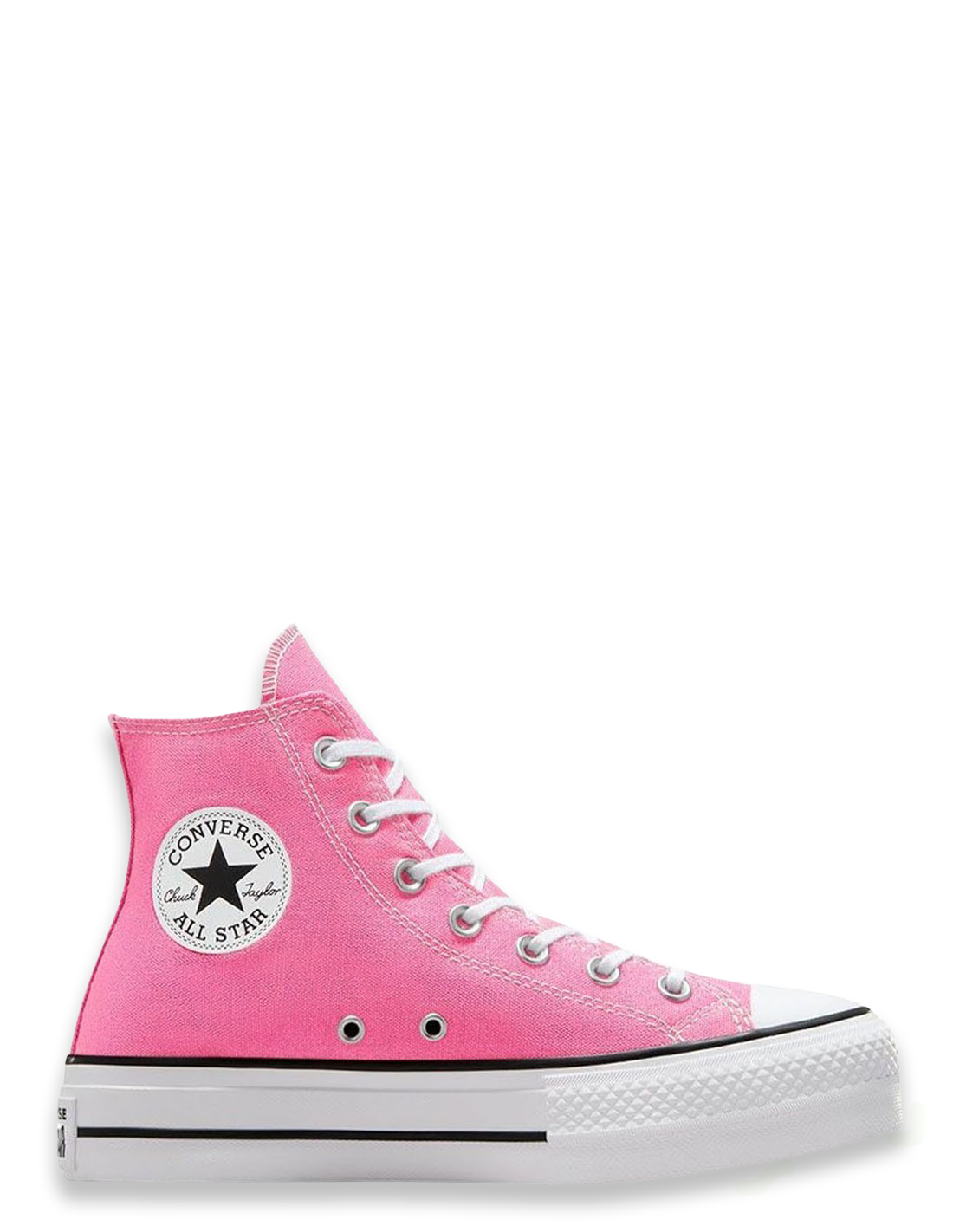 converse Sneakers Montantes Femme Ctas Lift Hi Toile Rose