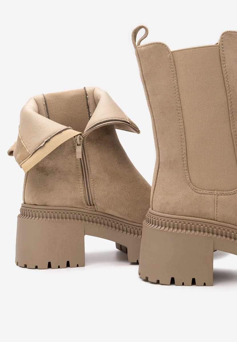 Bottines hautes femme kaki Sadia