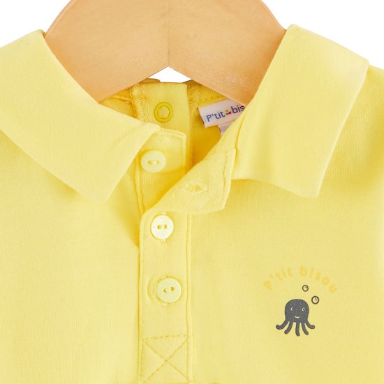 Polo manches courtes Trop Chou   Gris anthracite        1 mois   de               P'tit bisou