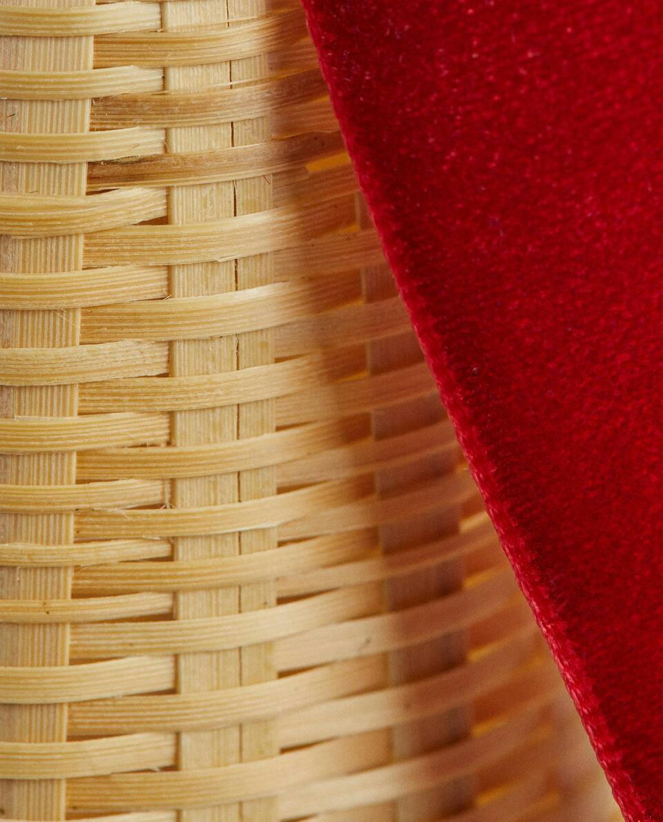 DECORAÇÃO DE SINO DE BAMBU DE NATAL