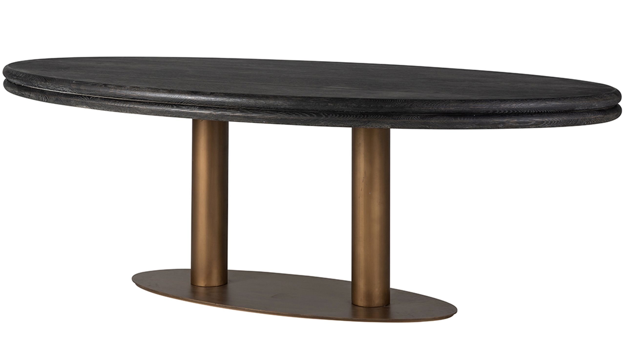 Eetkamertafel black rustic 210955 Macaron B235 x D110 x H78.5 cm