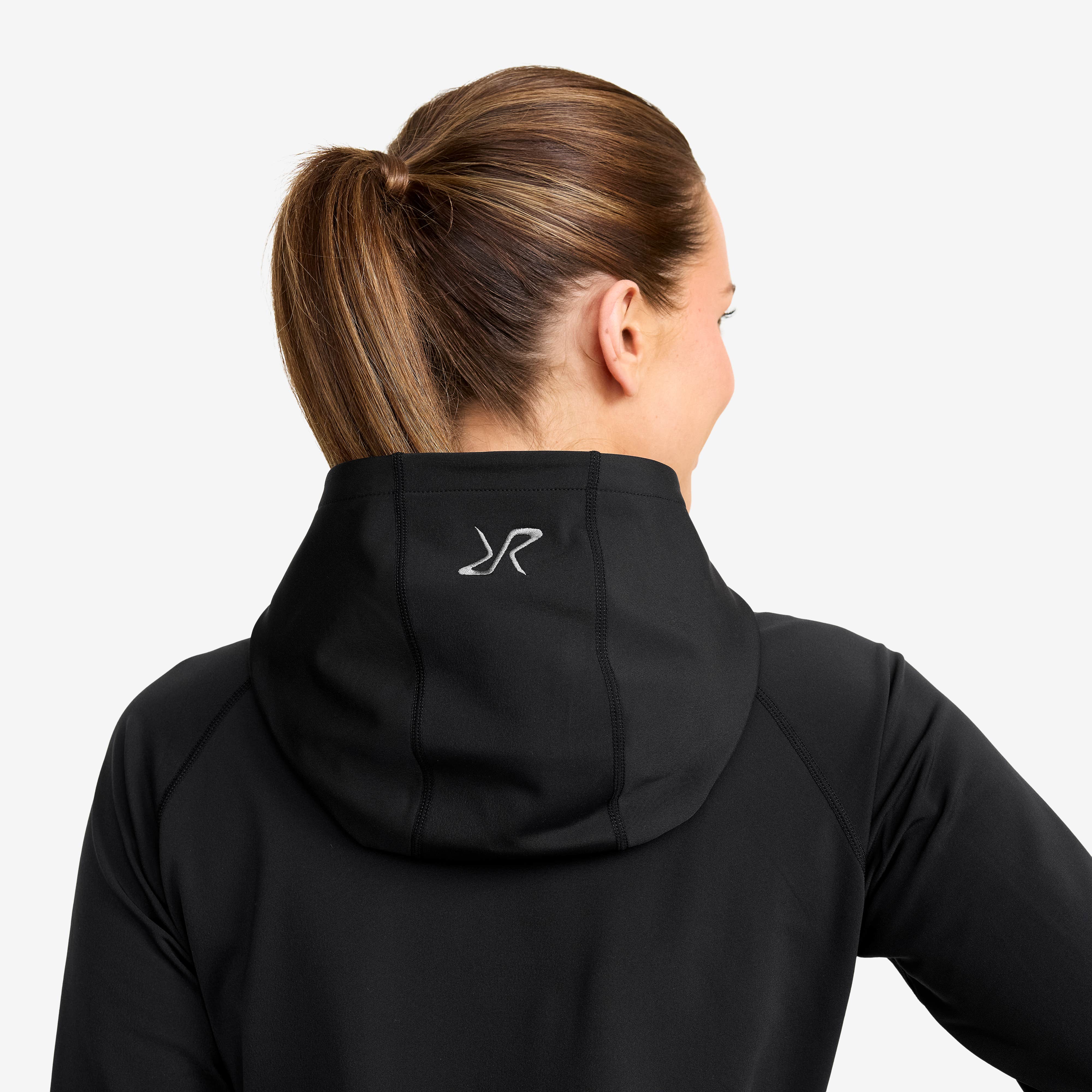 Evolution Light Stretch Fleece Hoodie Dame Black