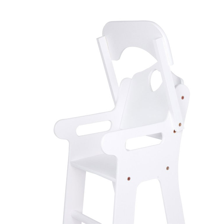 Small Foot-Hoge Poppenstoel Wit