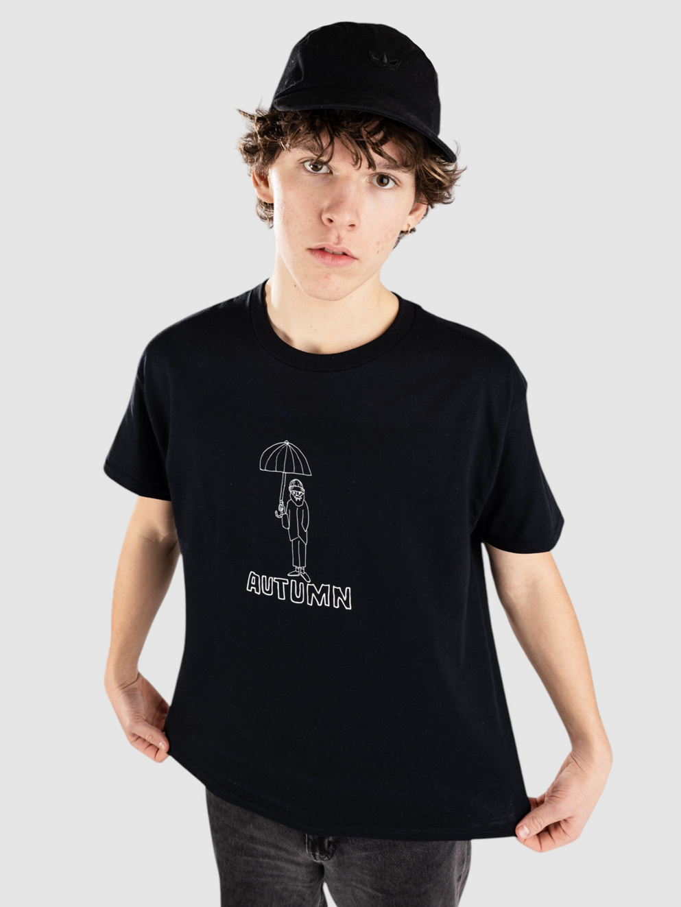Autumn Headwear Old Man T-Shirt black