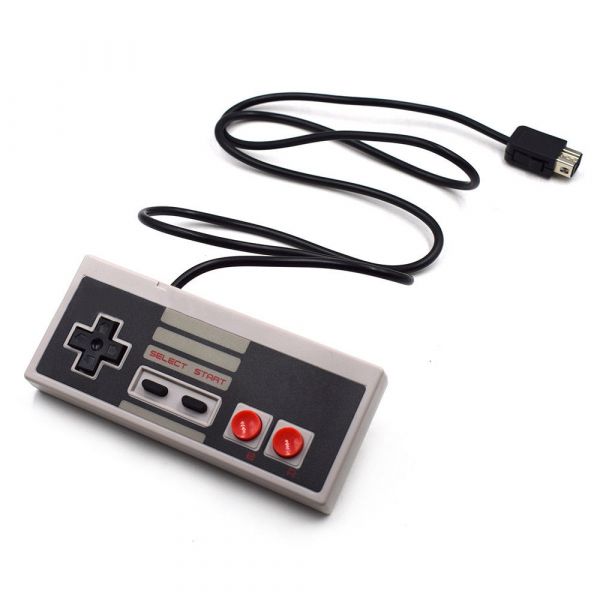 Controlador com Fio Compatível com a Nintendo Mini Nes Classic Edition Console - 8435325345680