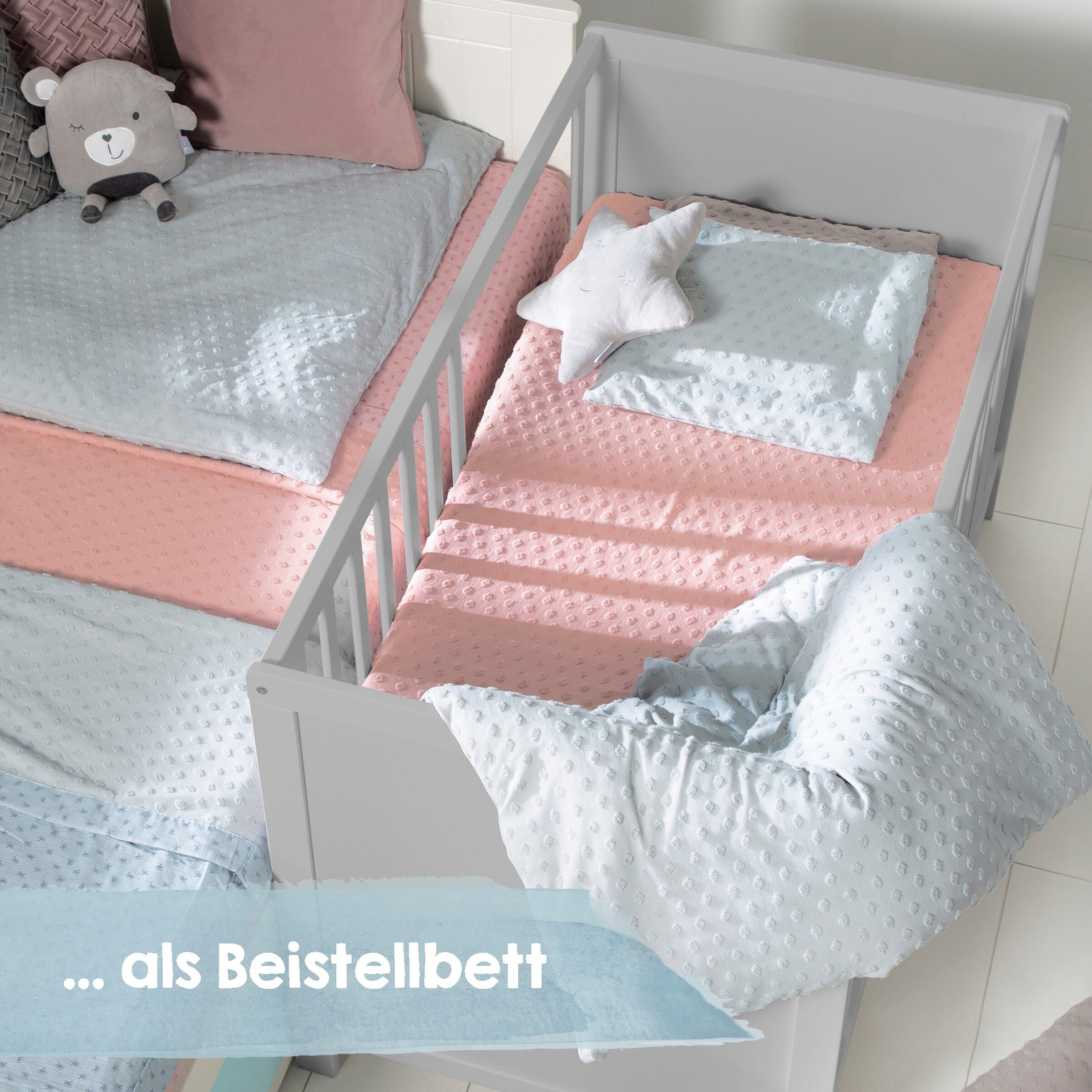 roba Beistellbett, 60 x 120 cm mit Matratze Universal