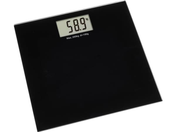TFA-Dostmann 50.1015.01, Elektronisk personvekt, 200 kg, Sort, 5 kg, kg, lb, ST, Rektangel