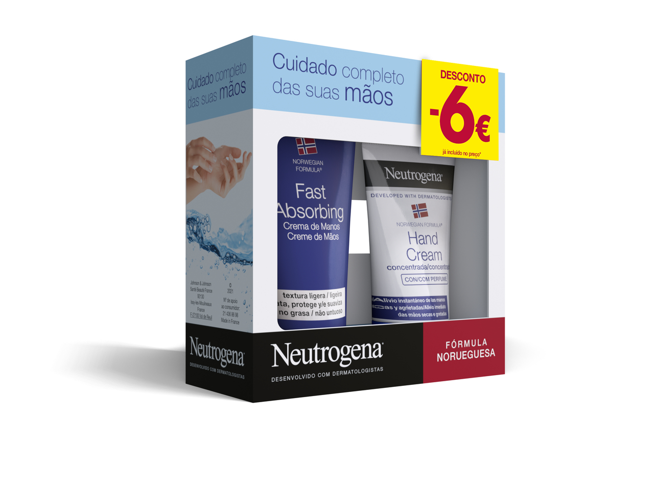 CREME MÃOS NEUTROGENA TEXTURA LIGEIRA 75ML   CREME MÃOS NEUTROGENA CONCENTRADO COM PERFUME 50ML -6