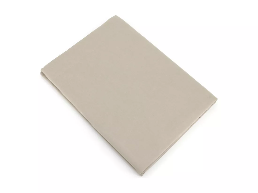 Drap plat uni 180x290 cm coton ALTO Chamois
