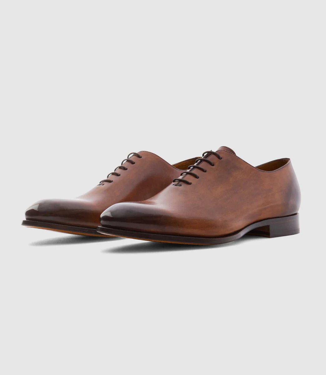 Richelieu en cuir marron clair EDMONDO