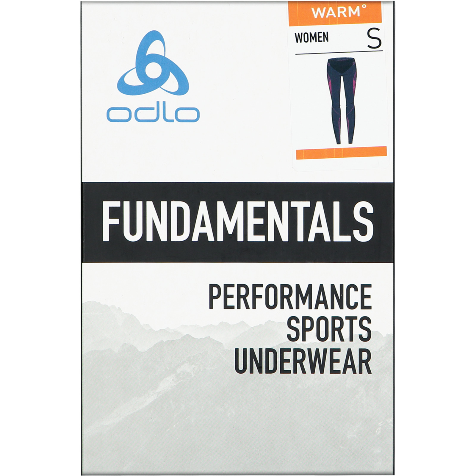 Odlo Damen-Baselayer-Tights Performance Evolution Warm XL, rot
