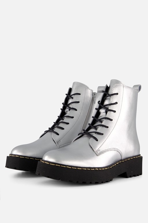 Cellini veterboots zilver metallic