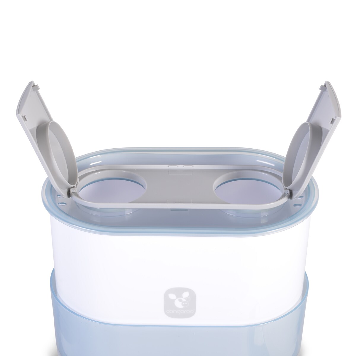 Cangaroo Sterilisator Flaschenwärmer Dampfgarer 3in1 Messbecher, Kontrollleuchte grau